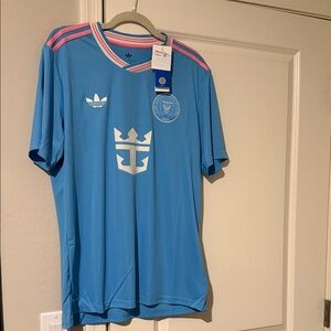 Lionel Messi Adidas Men’s Light Blue Miami Football Jersey